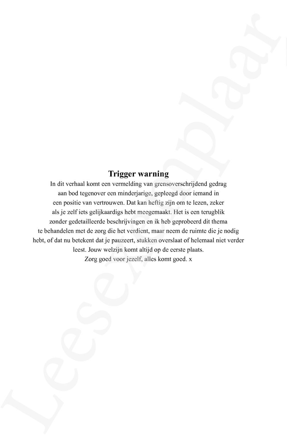 Preview: Hoofd boven water