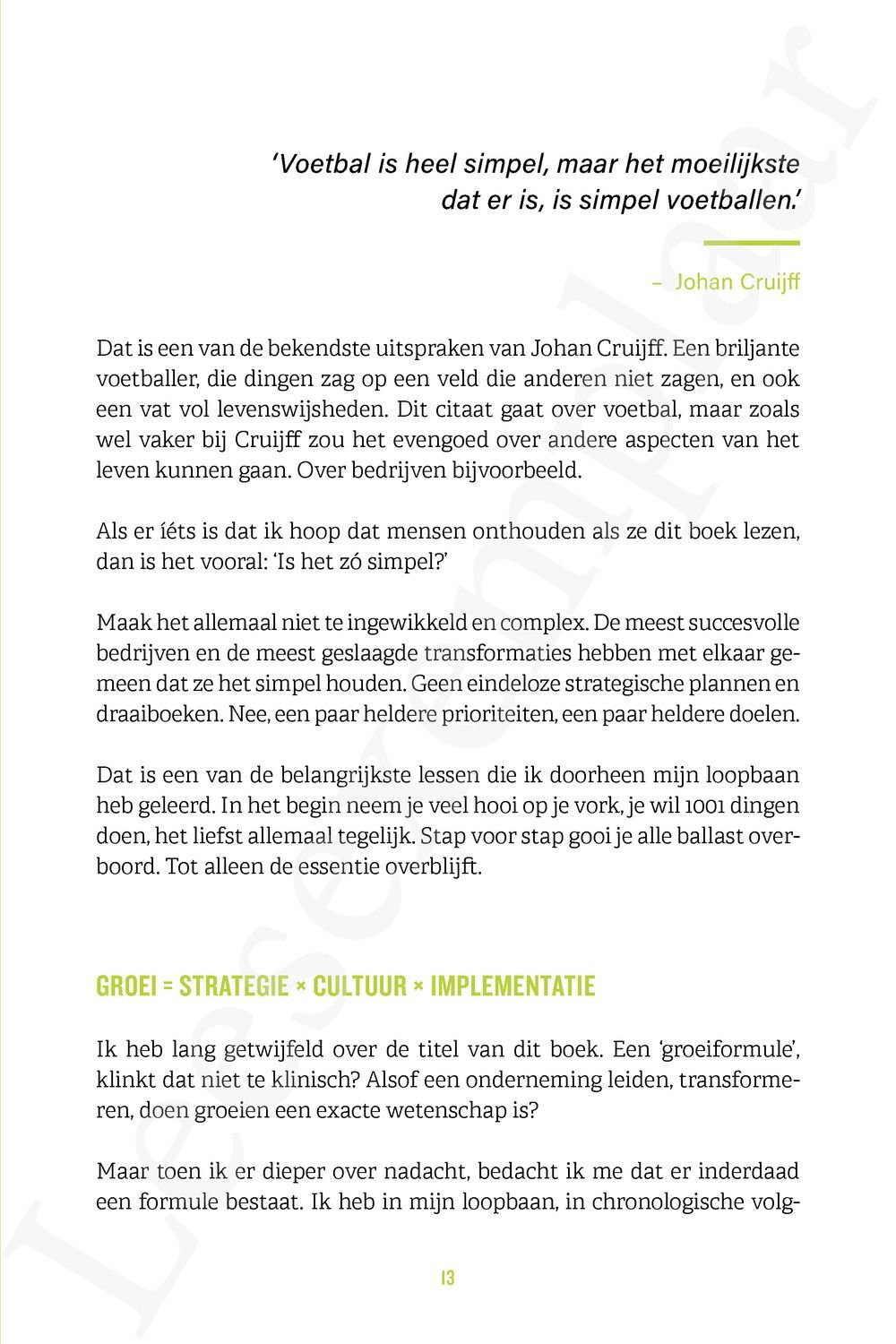 Preview: De groeiformule