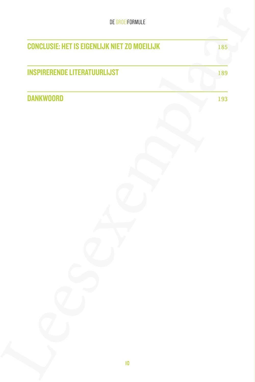 Preview: De groeiformule