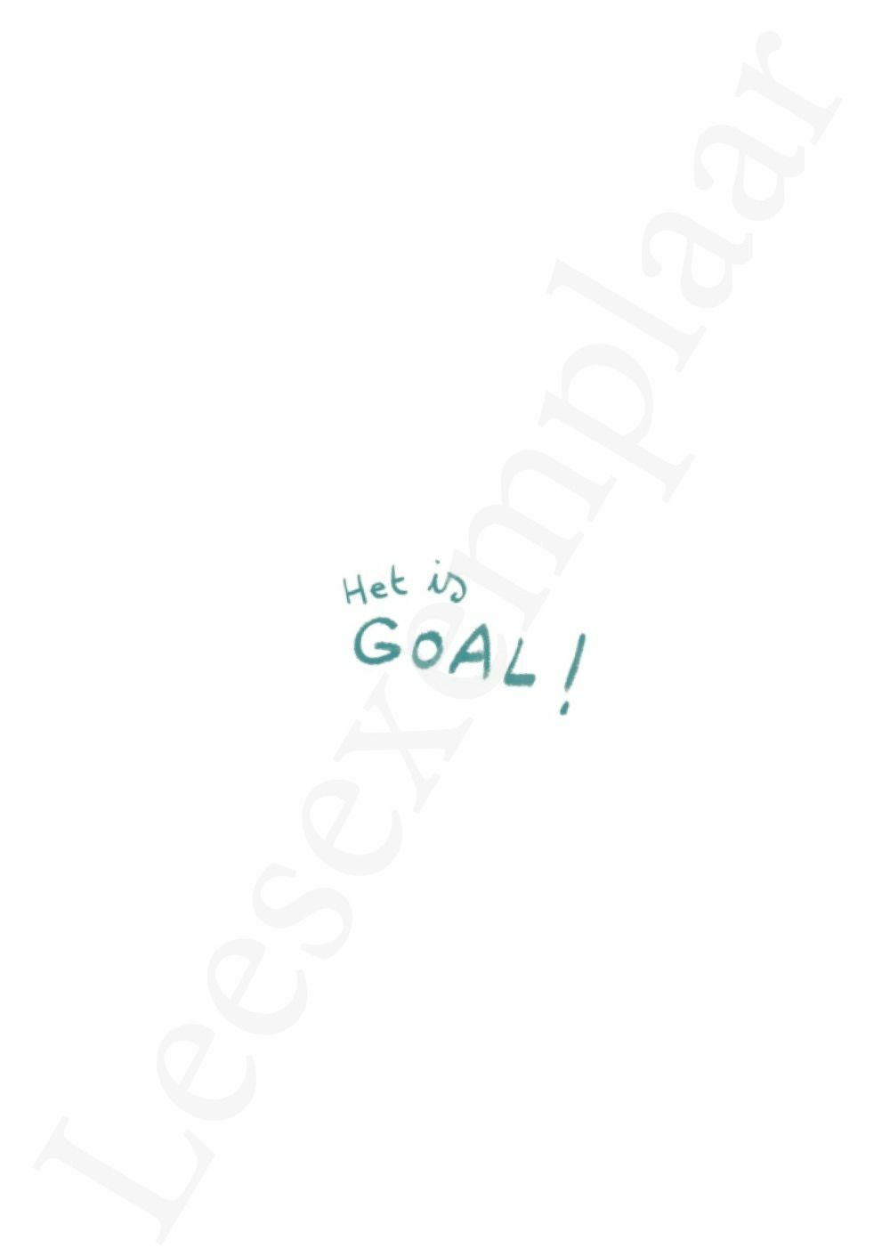 Preview: Ik lees over sport: Het is GOAL!