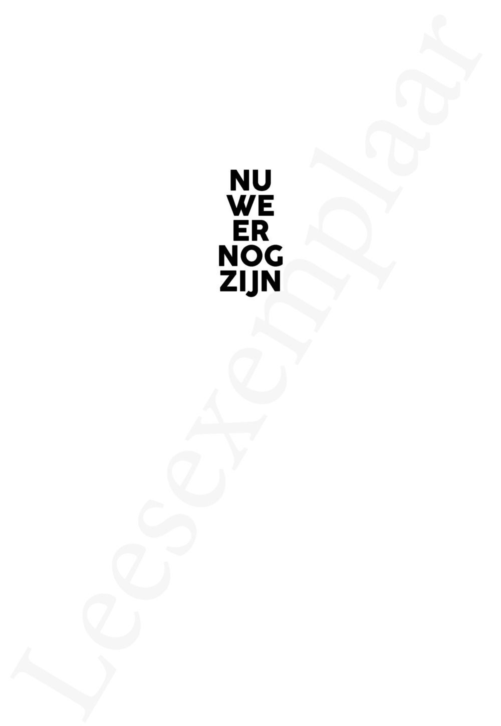 Preview: Nu we er nog zijn