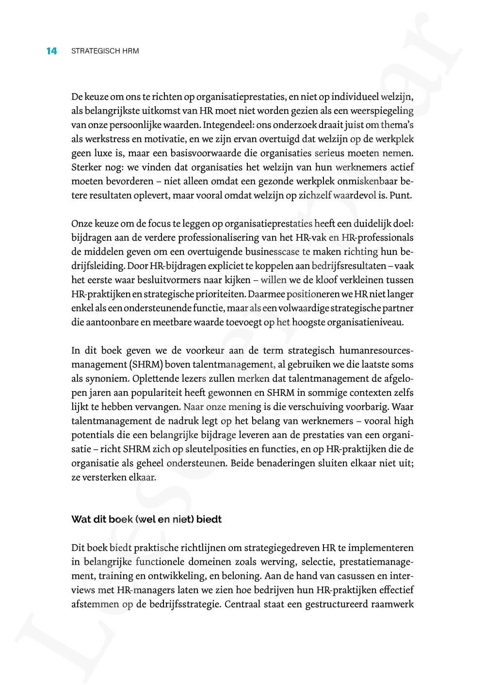 Preview: Strategisch HRM in actie: de brug tussen theorie en praktijk