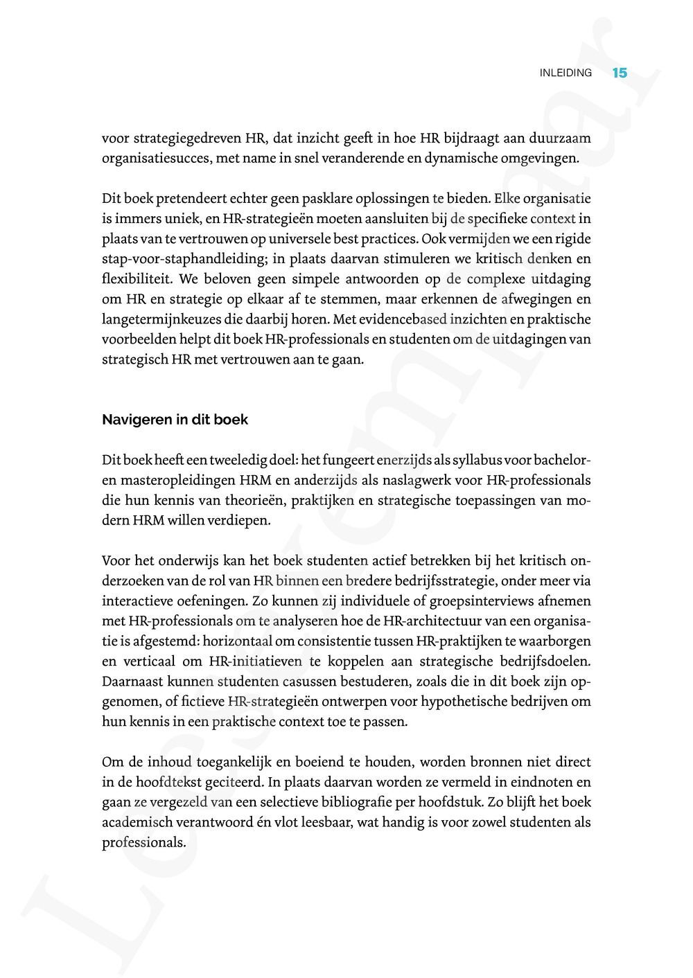 Preview: Strategisch HRM in actie: de brug tussen theorie en praktijk