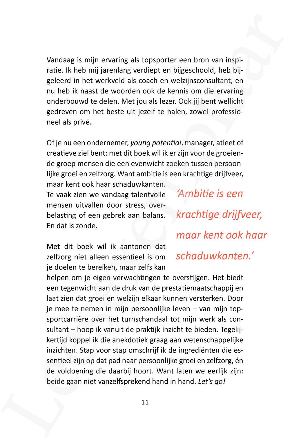 Preview: Ambitie in balans