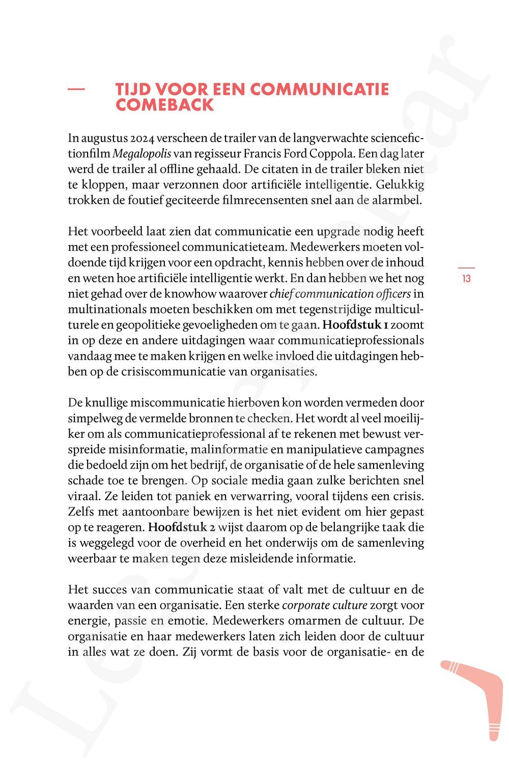 Preview: Communicatie Come Back!