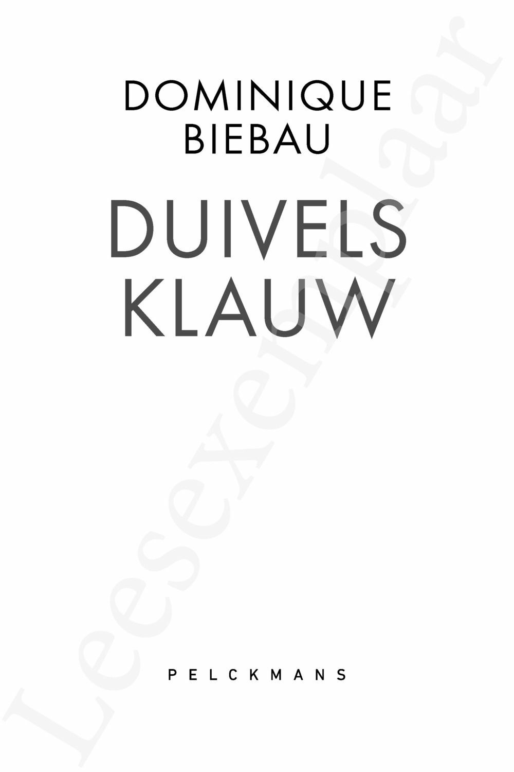Preview: Duivelsklauw