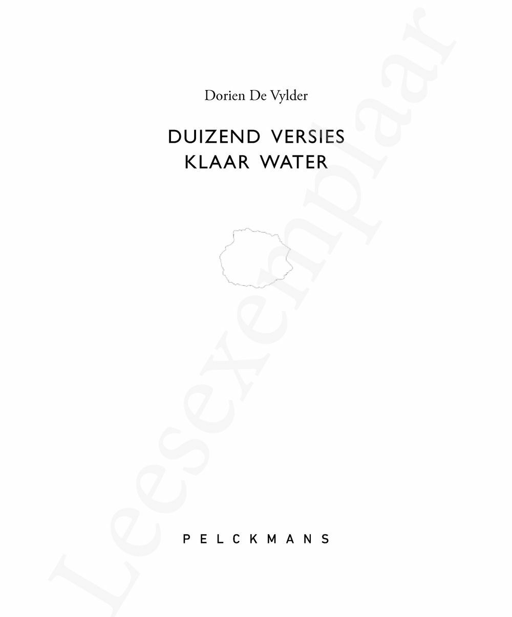 Preview: Duizend versies klaar water