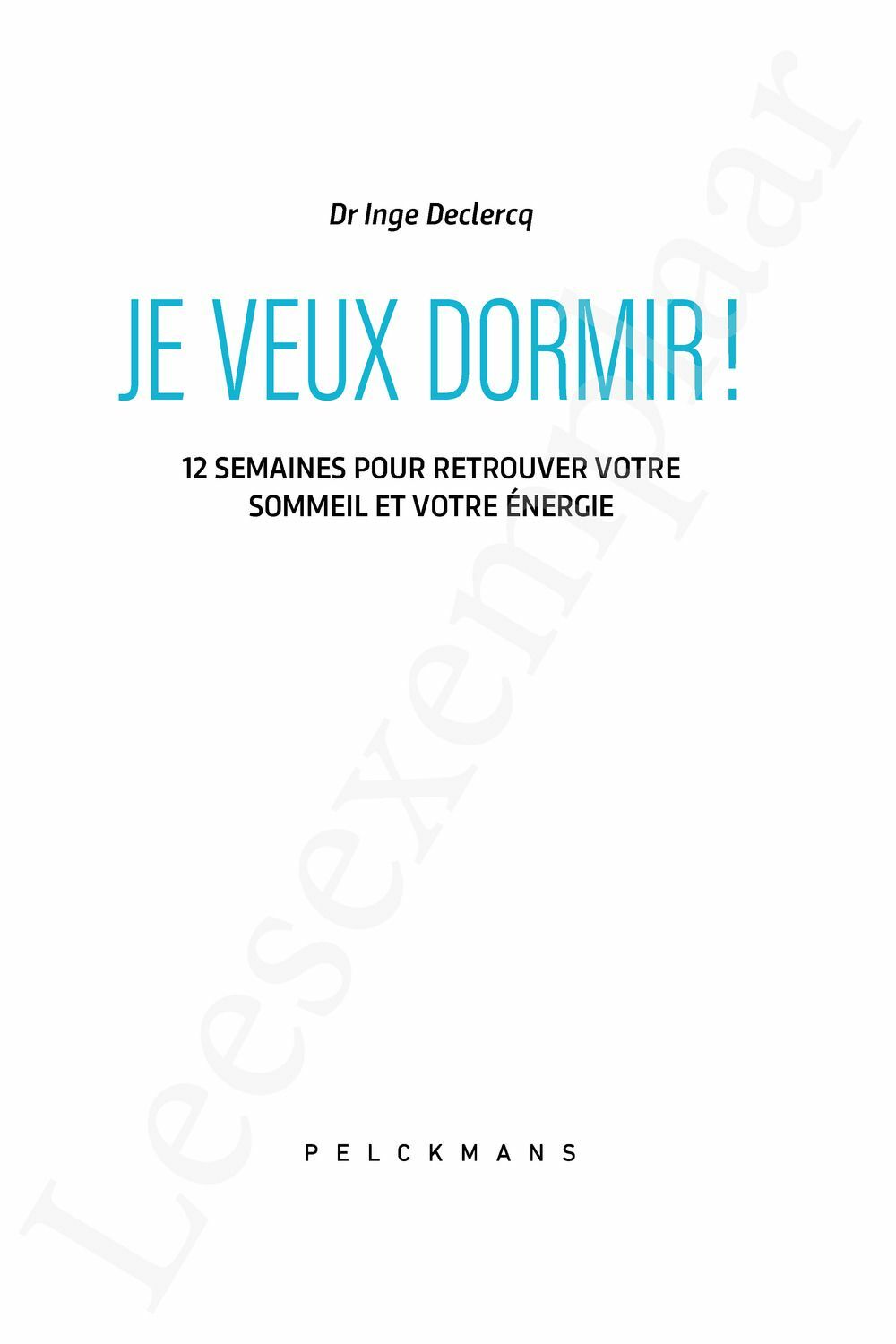 Preview: Je veux dormir!