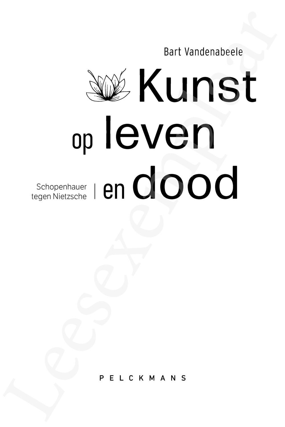 Preview: Kunst op leven en dood