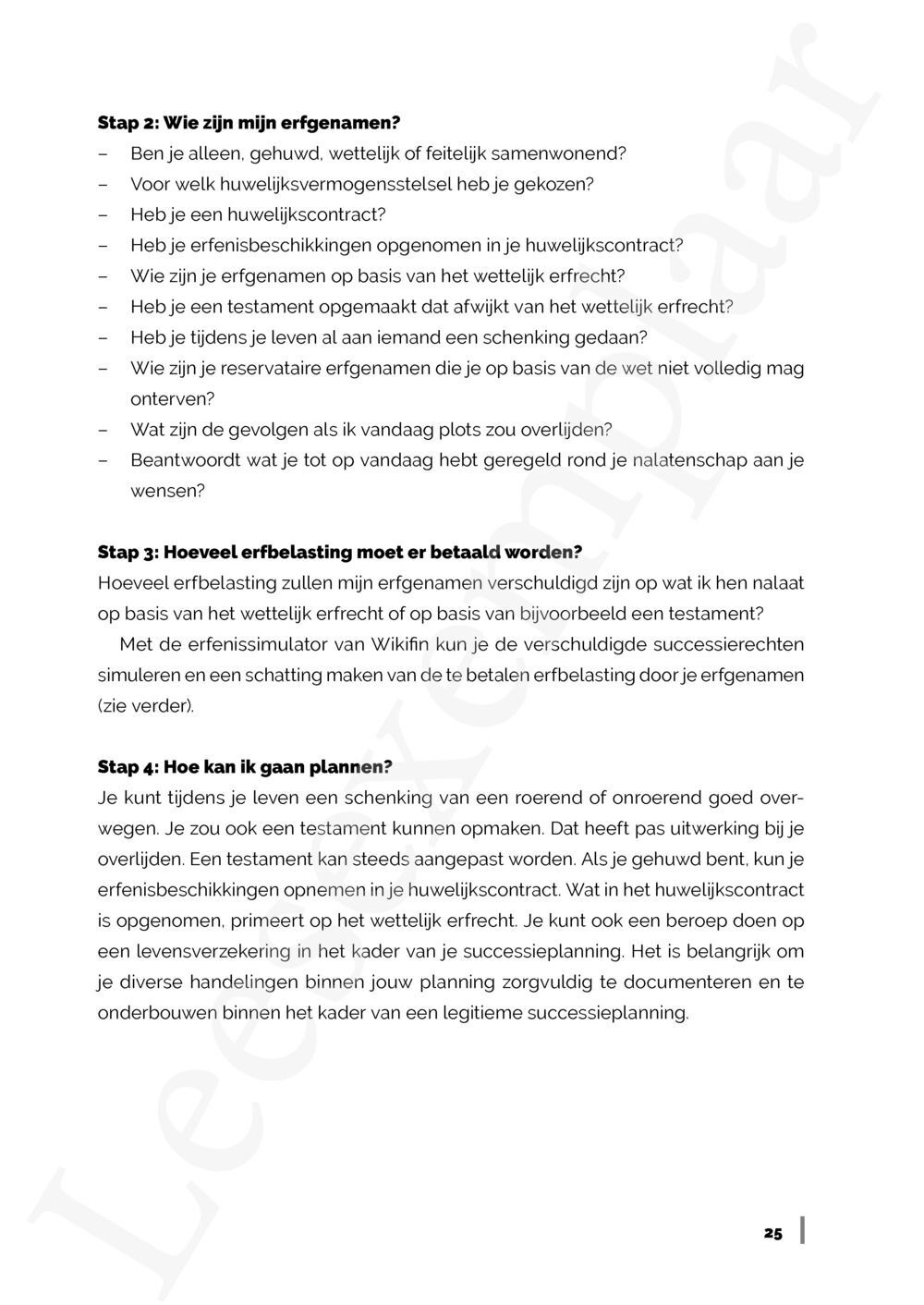 Preview: Maak je erfgenamen gelukkig!