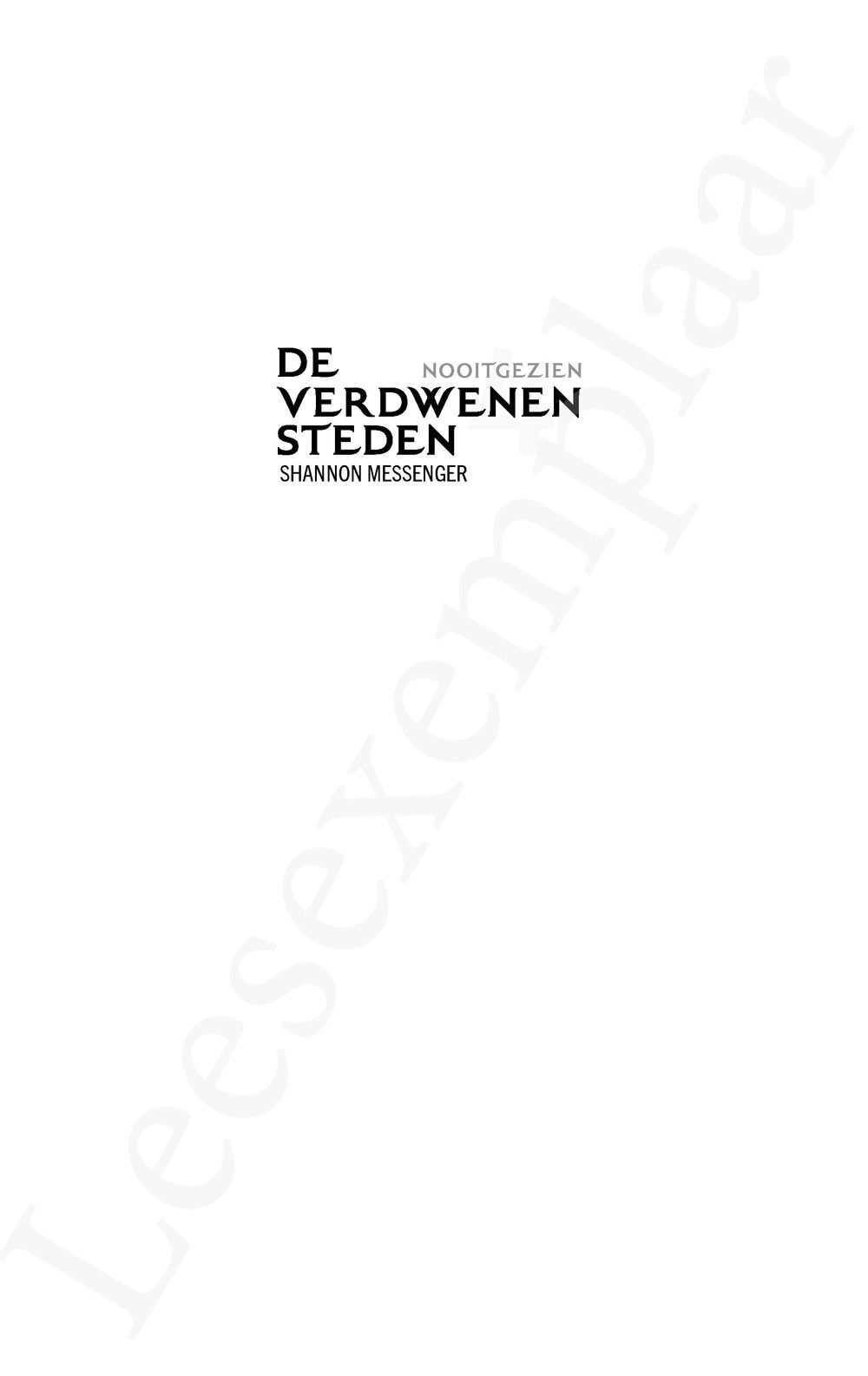 Preview: De Verdwenen Steden 4: Nooitgezien