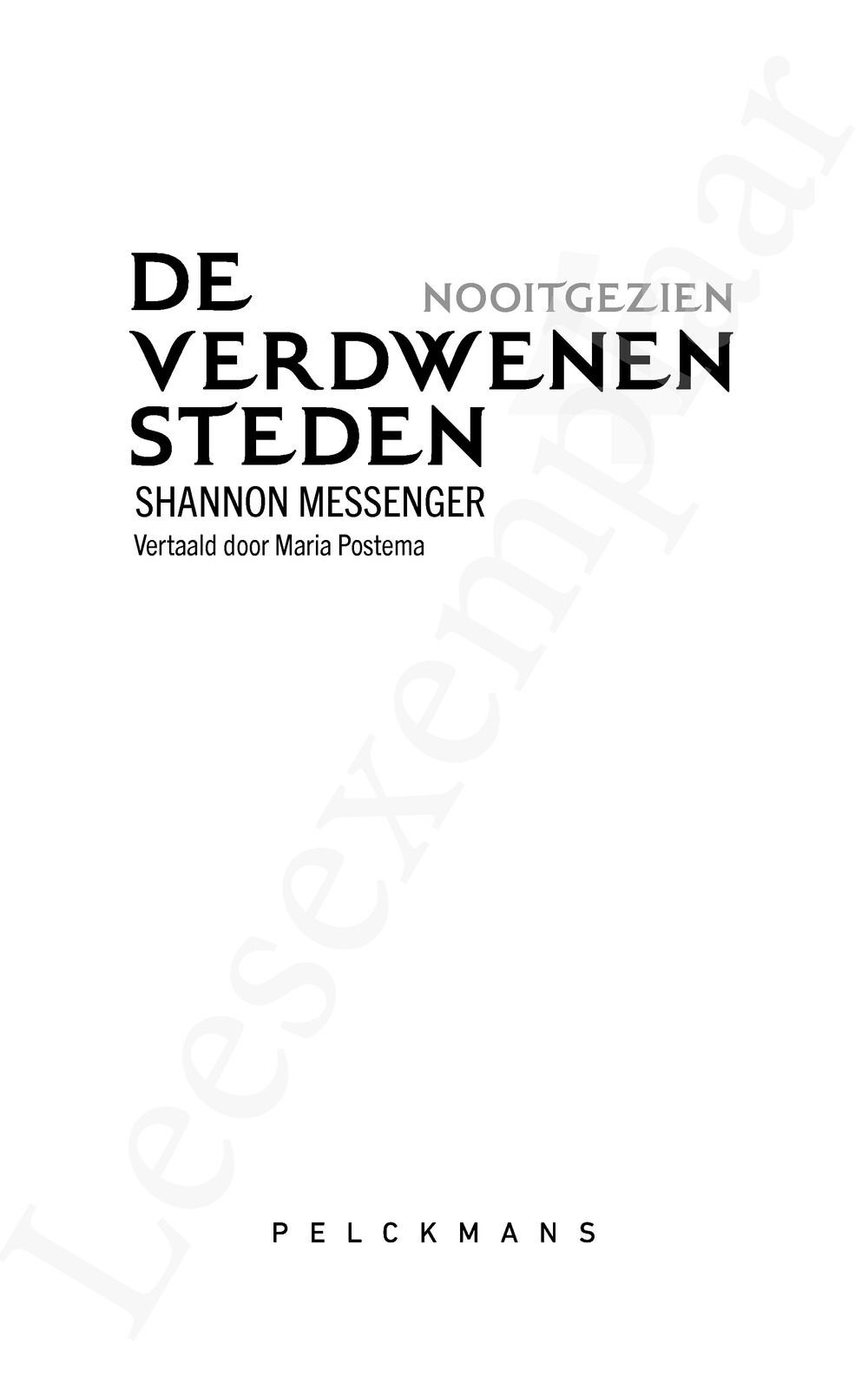 Preview: De Verdwenen Steden 4: Nooitgezien