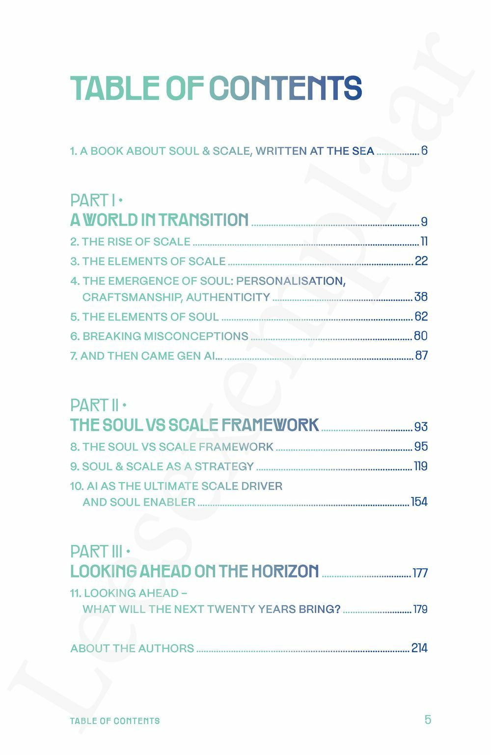 Preview: Scale Versus Soul