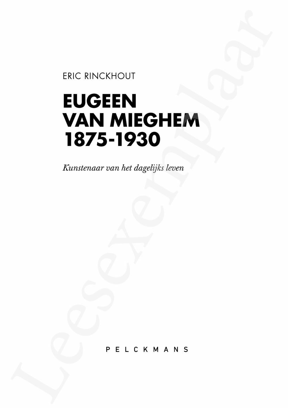 Preview: Eugeen Van Mieghem 1875-1930