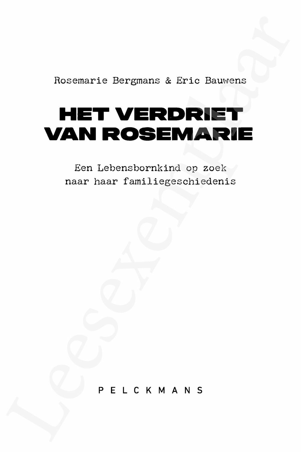 Preview: Het verdriet van Rosemarie