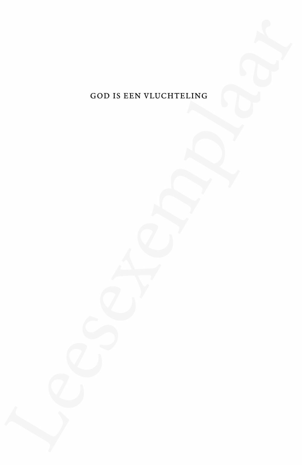 Preview: God is een vluchteling