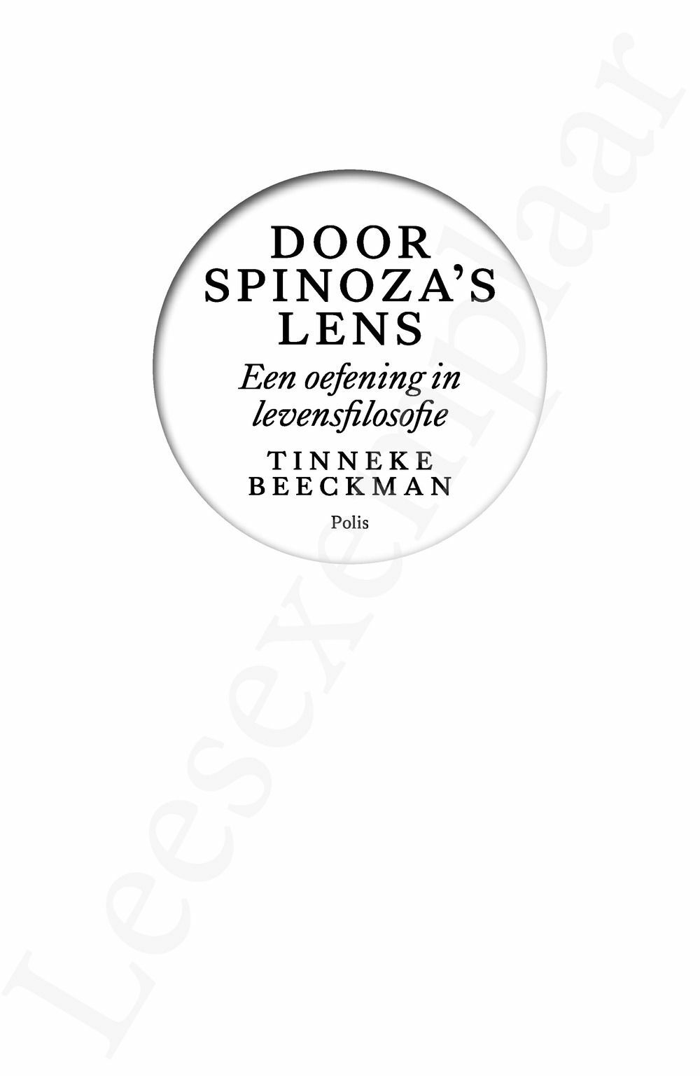 Preview: Door Spinoza's lens