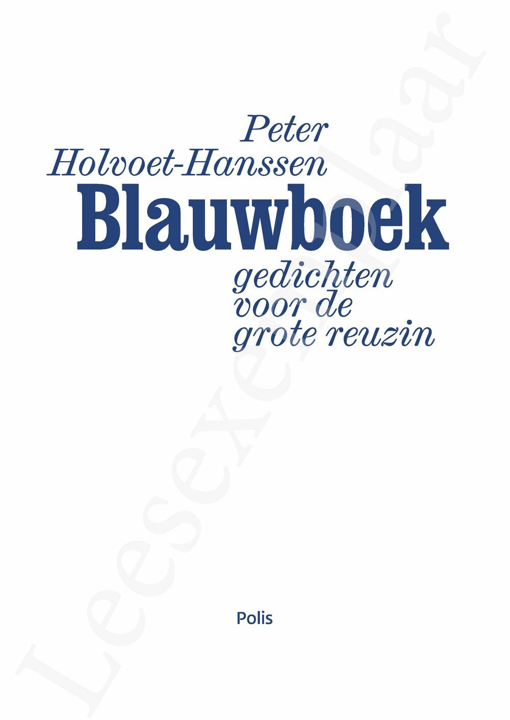 Preview: Blauwboek