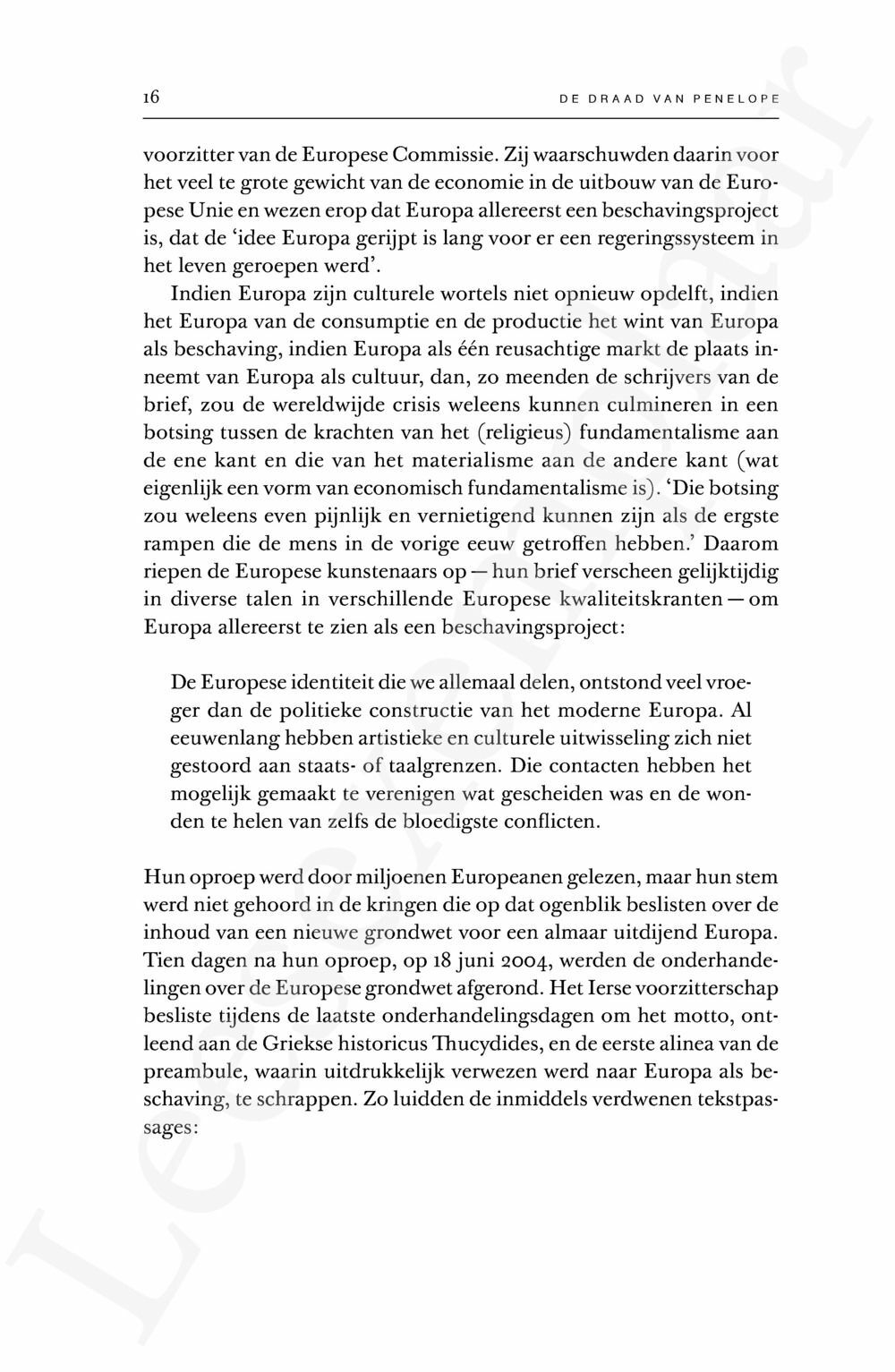 Preview: De draad van Penelope (herdruk)