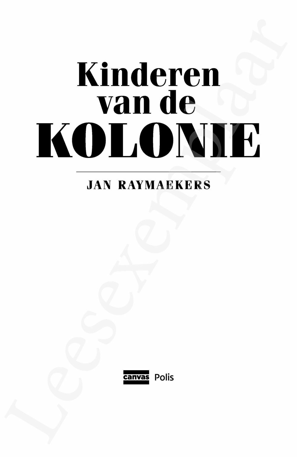 Preview: Kinderen van de kolonie