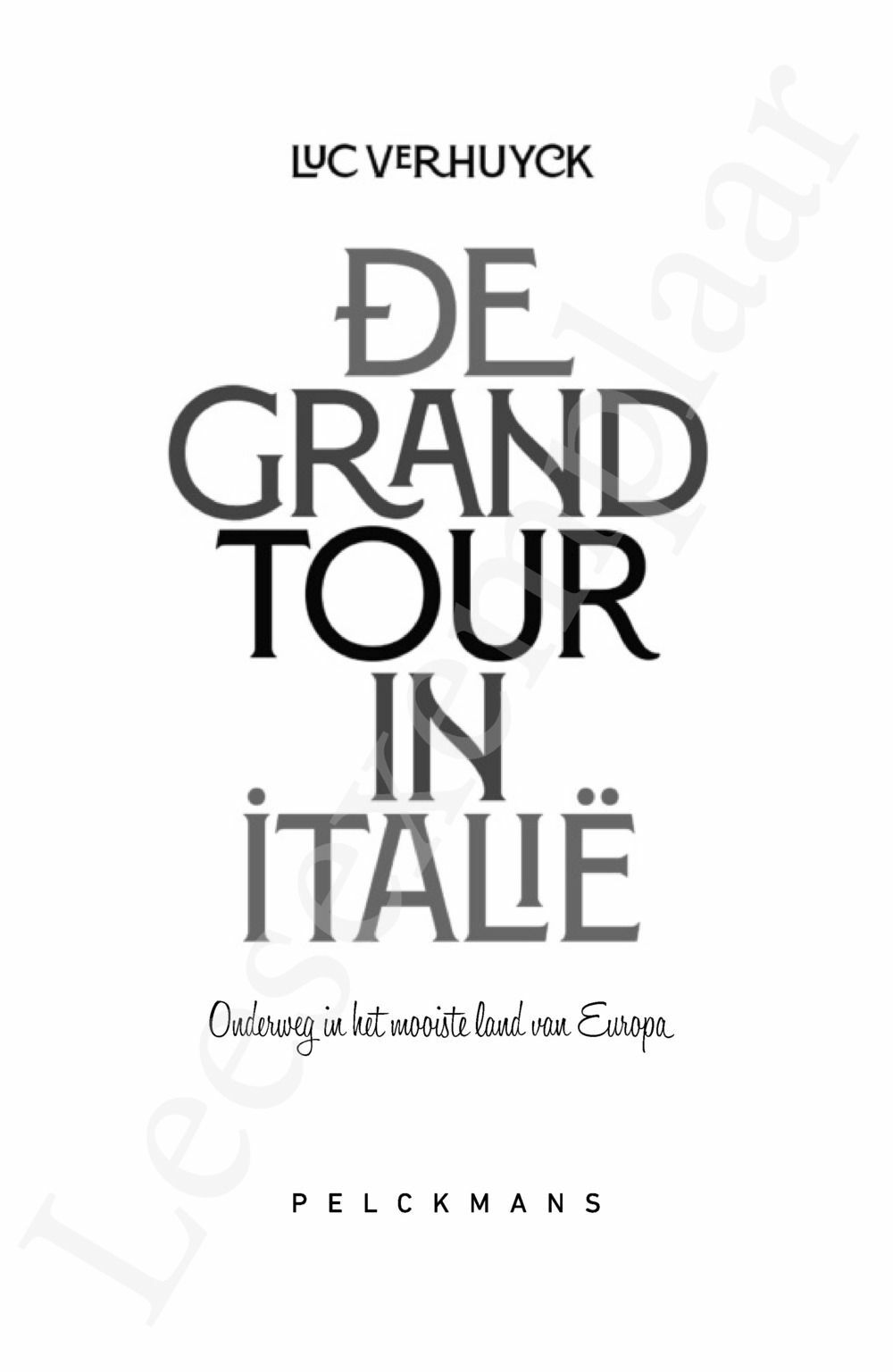 Preview: De Grand Tour in Italië