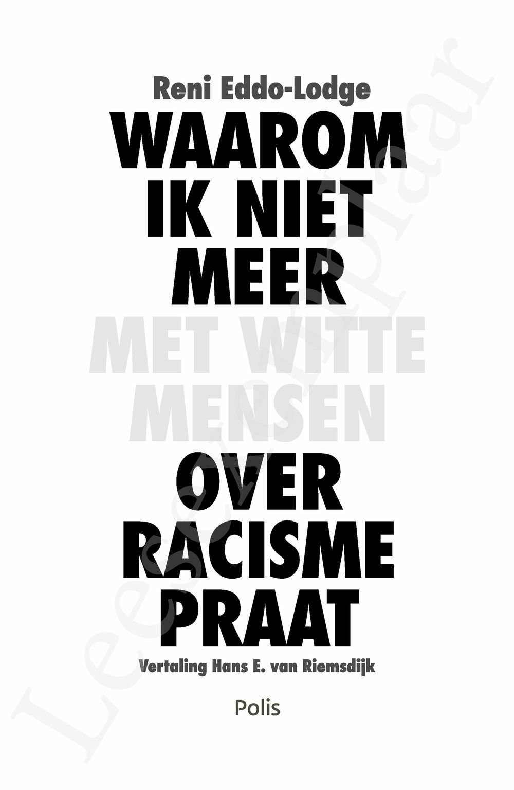 Preview: Waarom ik niet meer met witte mensen over racisme praat