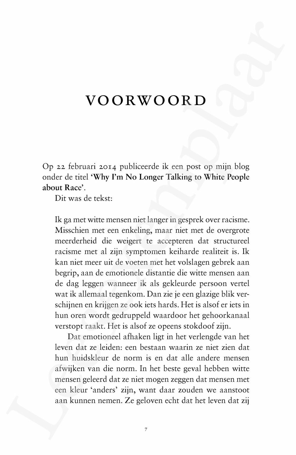 Preview: Waarom ik niet meer met witte mensen over racisme praat