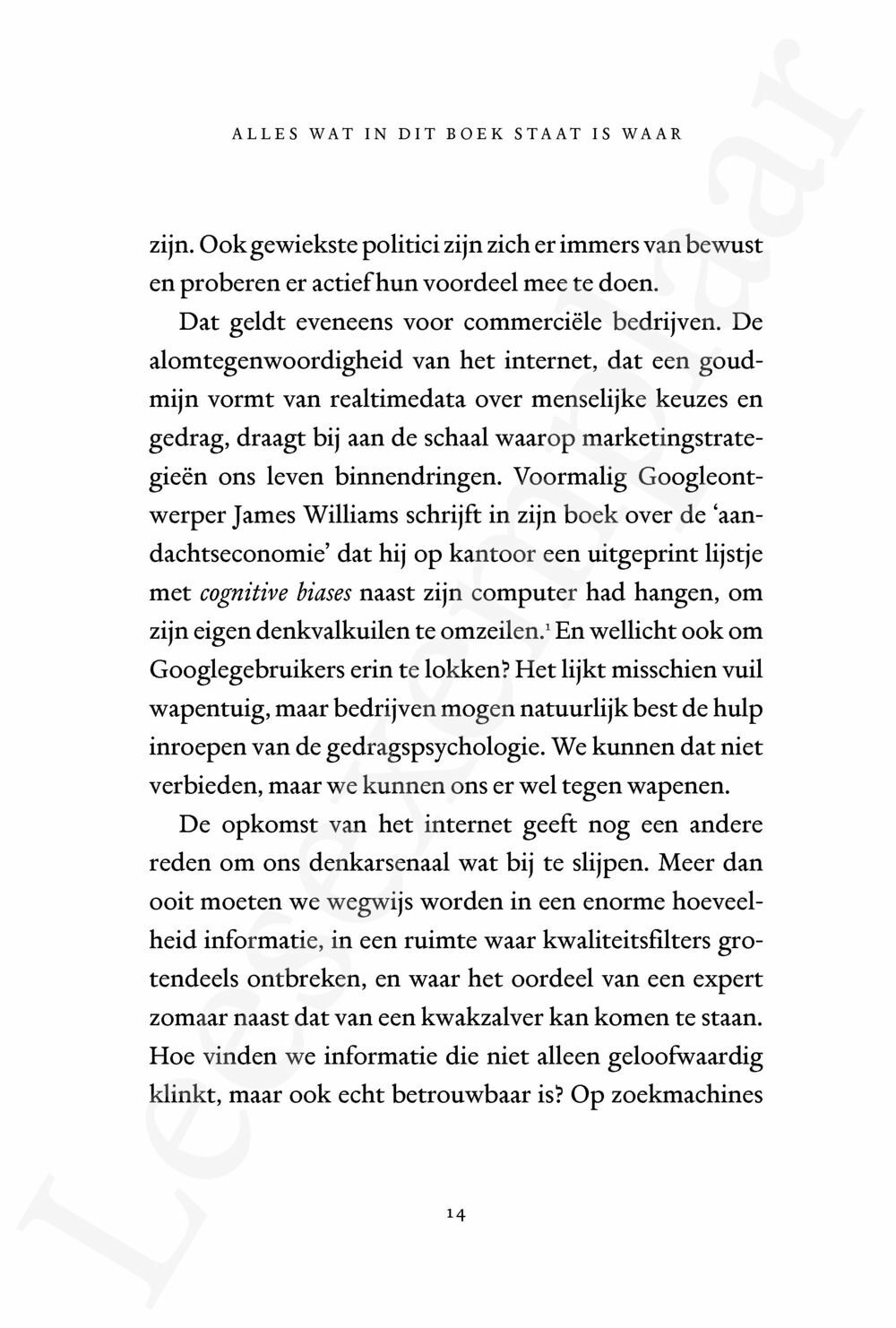 Preview: Alles wat in dit boek staat is waar (en andere denkfouten)