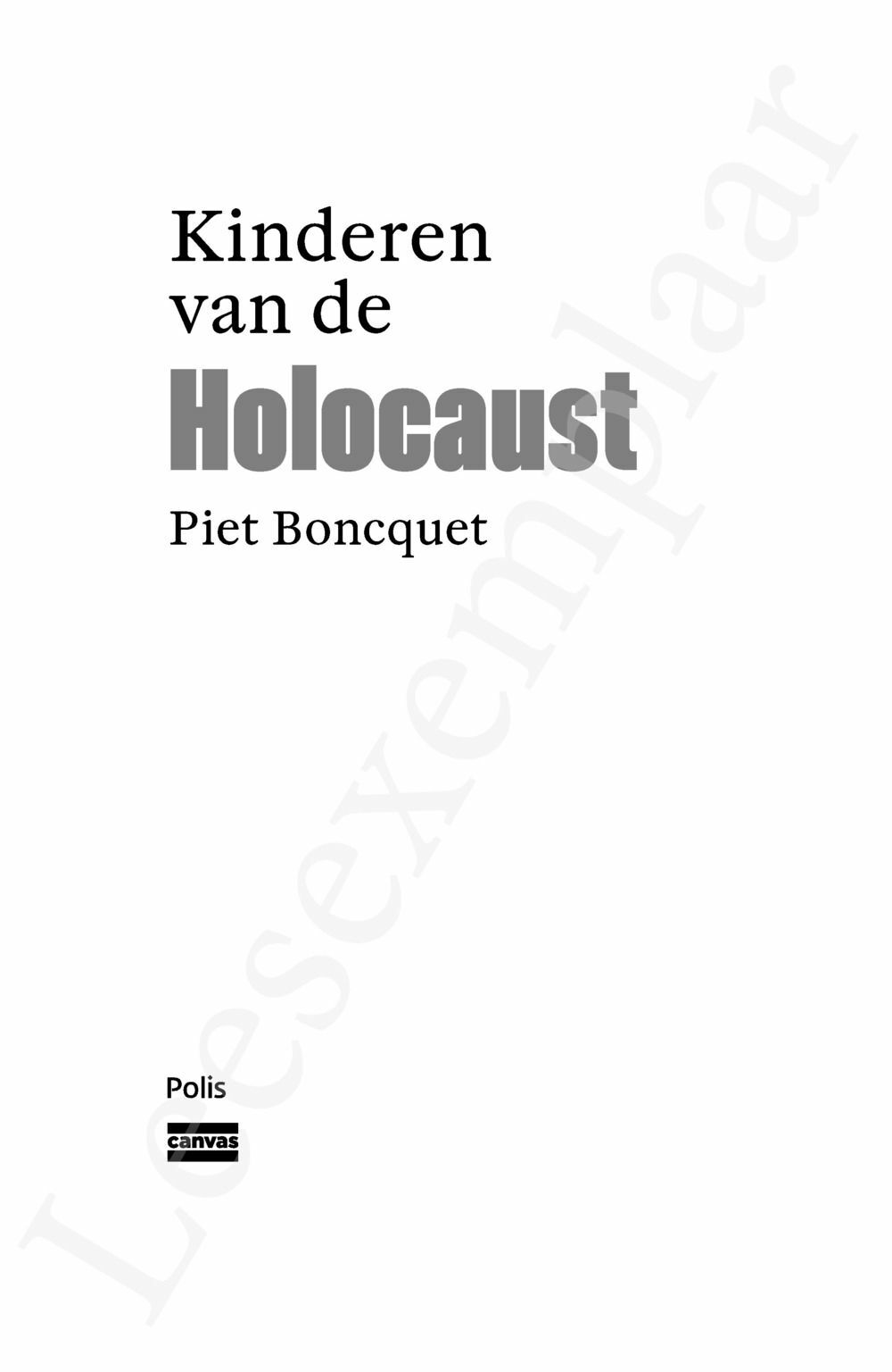 Preview: Kinderen van de Holocaust