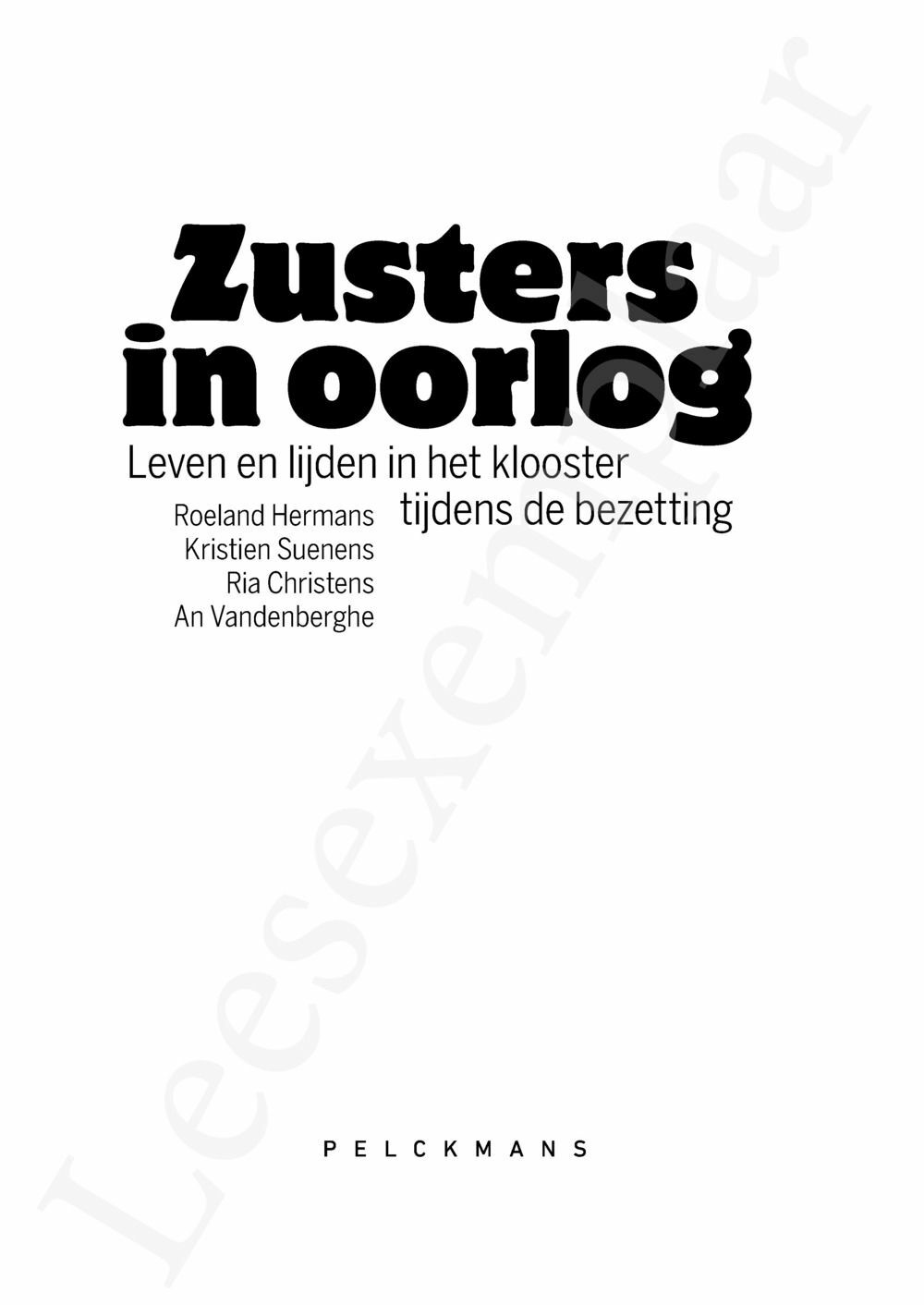 Preview: Zusters in oorlog