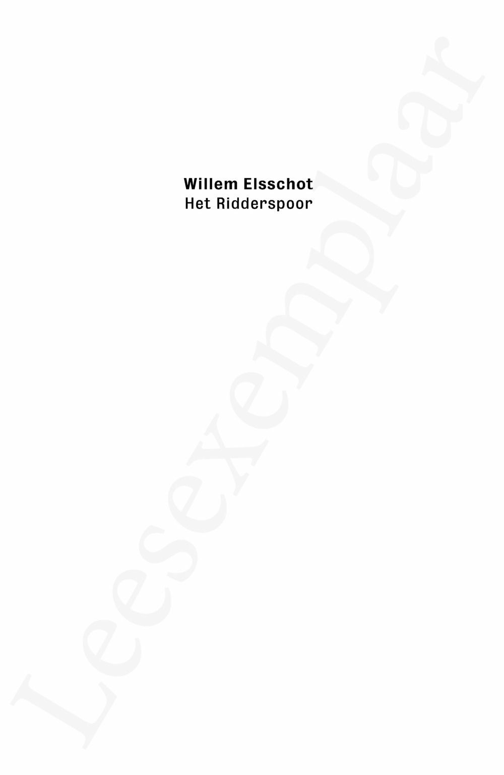 Preview: Willem Elsschot. Het Ridderspoor