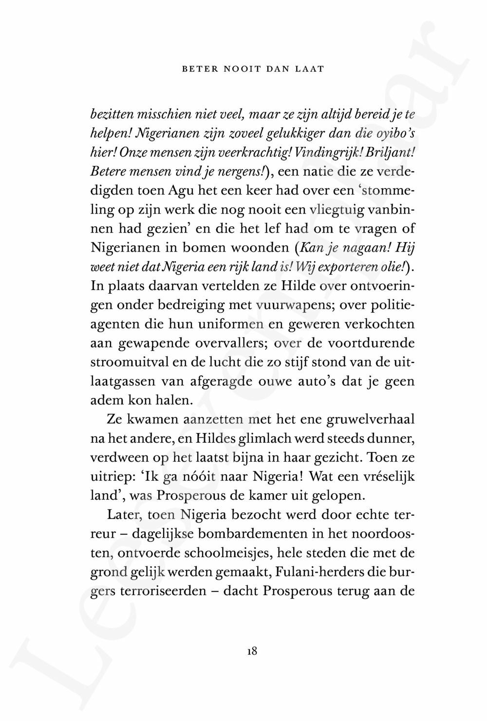 Preview: Beter nooit dan laat
