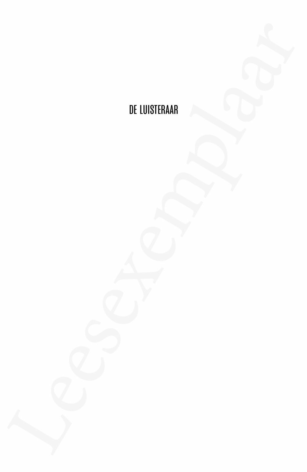Preview: De luisteraar
