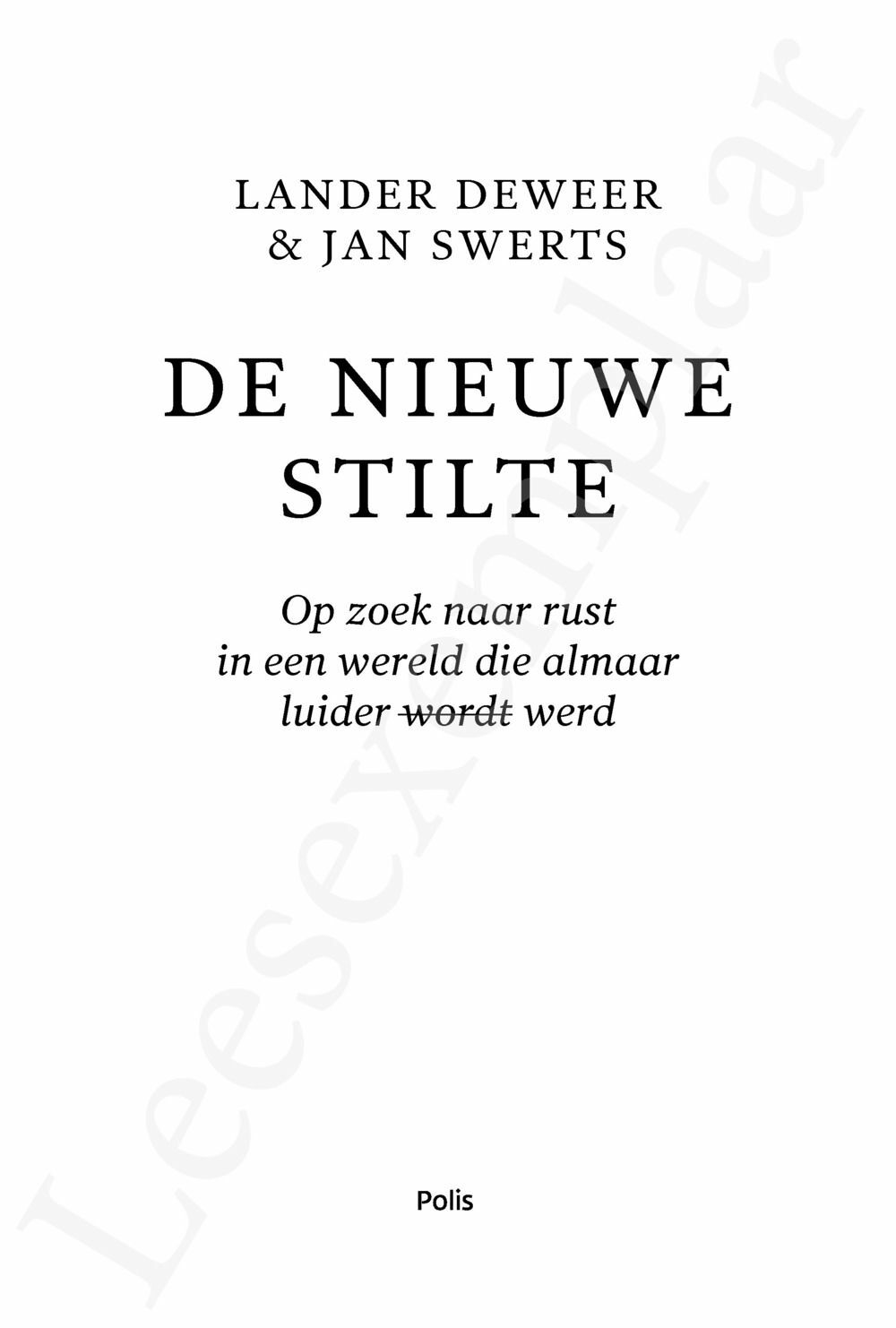 Preview: De nieuwe stilte