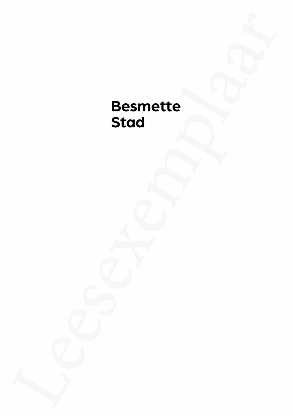 Preview: Besmette Stad
