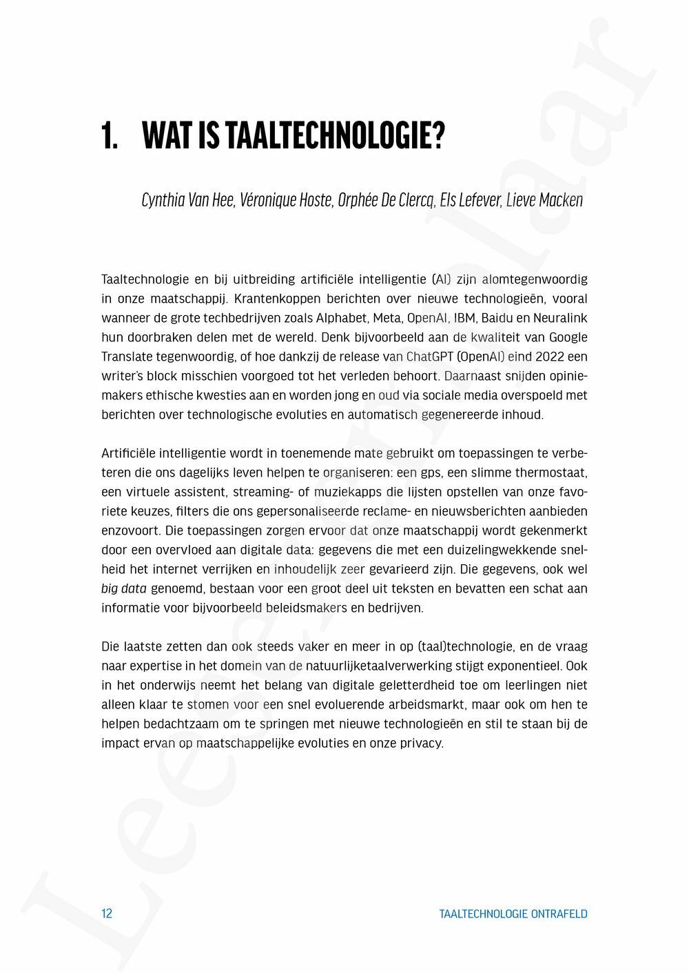 Preview: Taaltechnologie ontrafeld