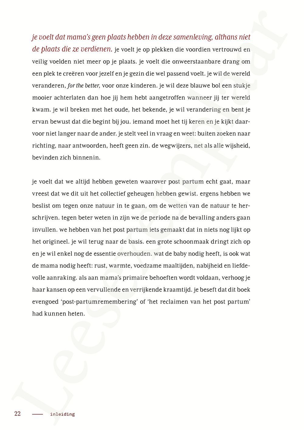 Preview: De post-partumrevolutie