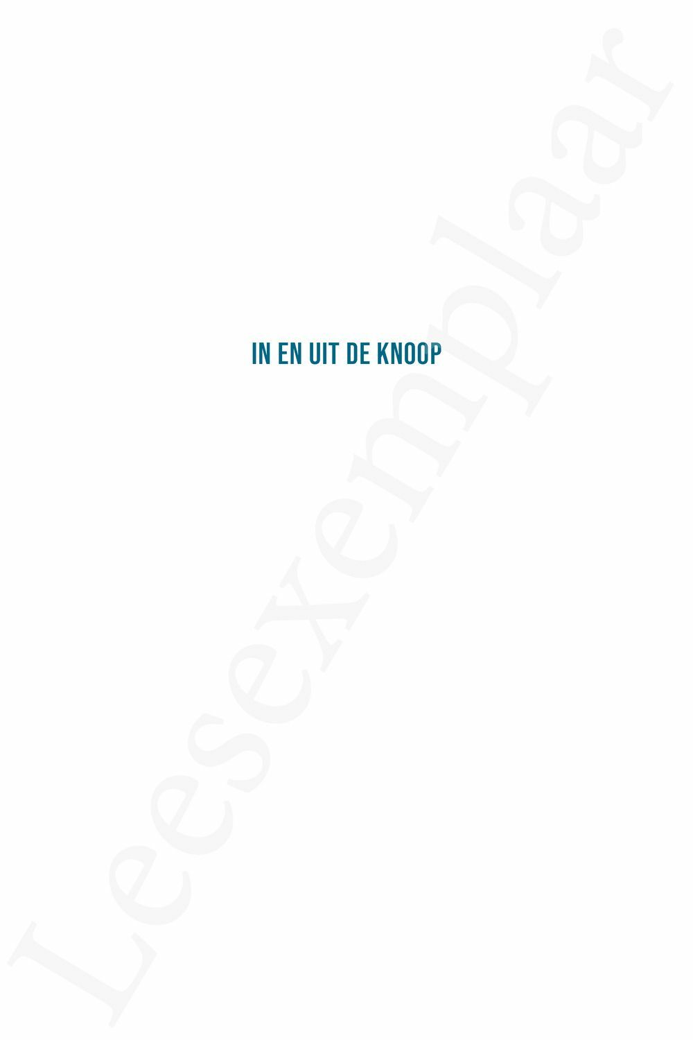 Preview: In en uit de knoop