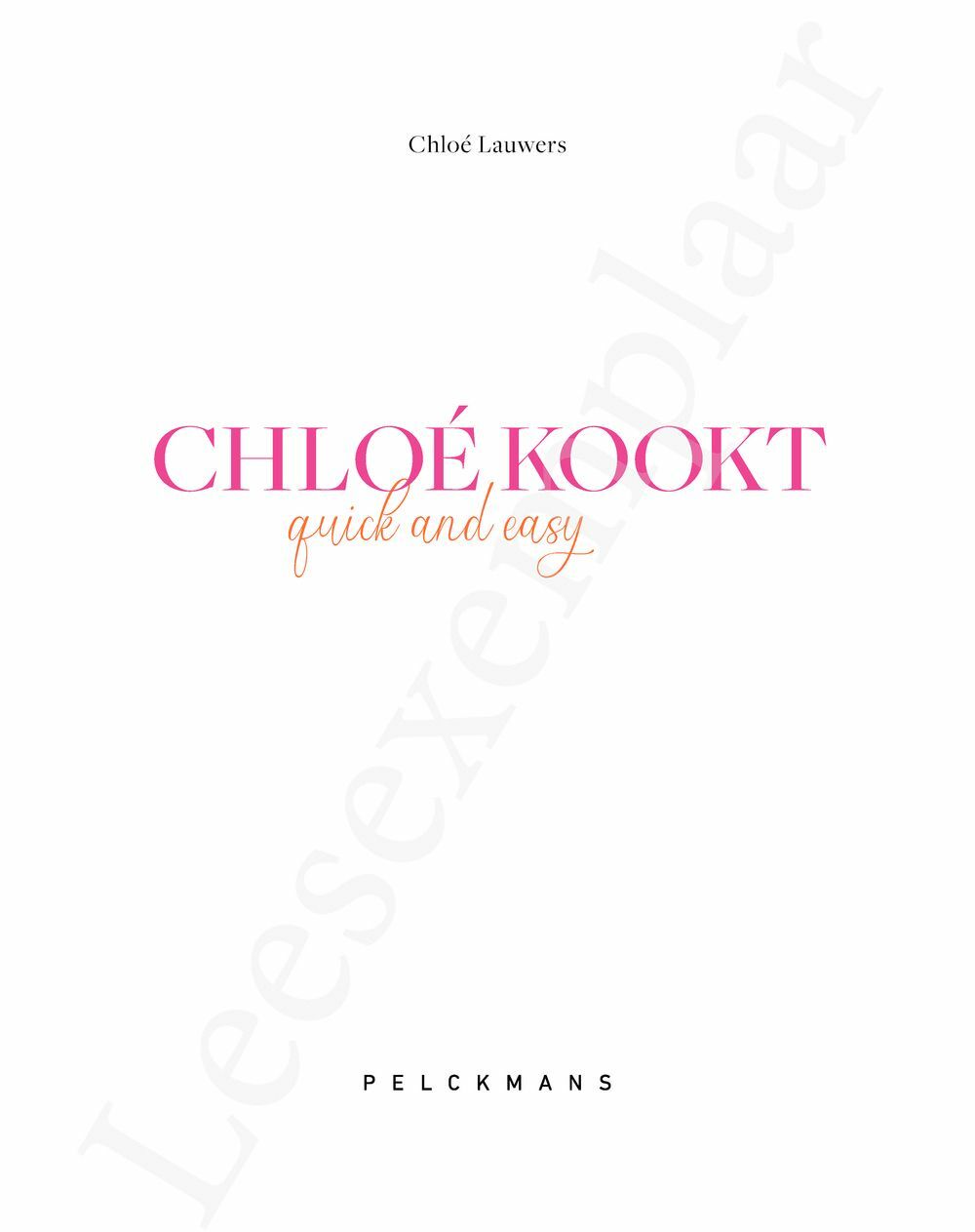 Preview: Chloé kookt - Quick & easy
