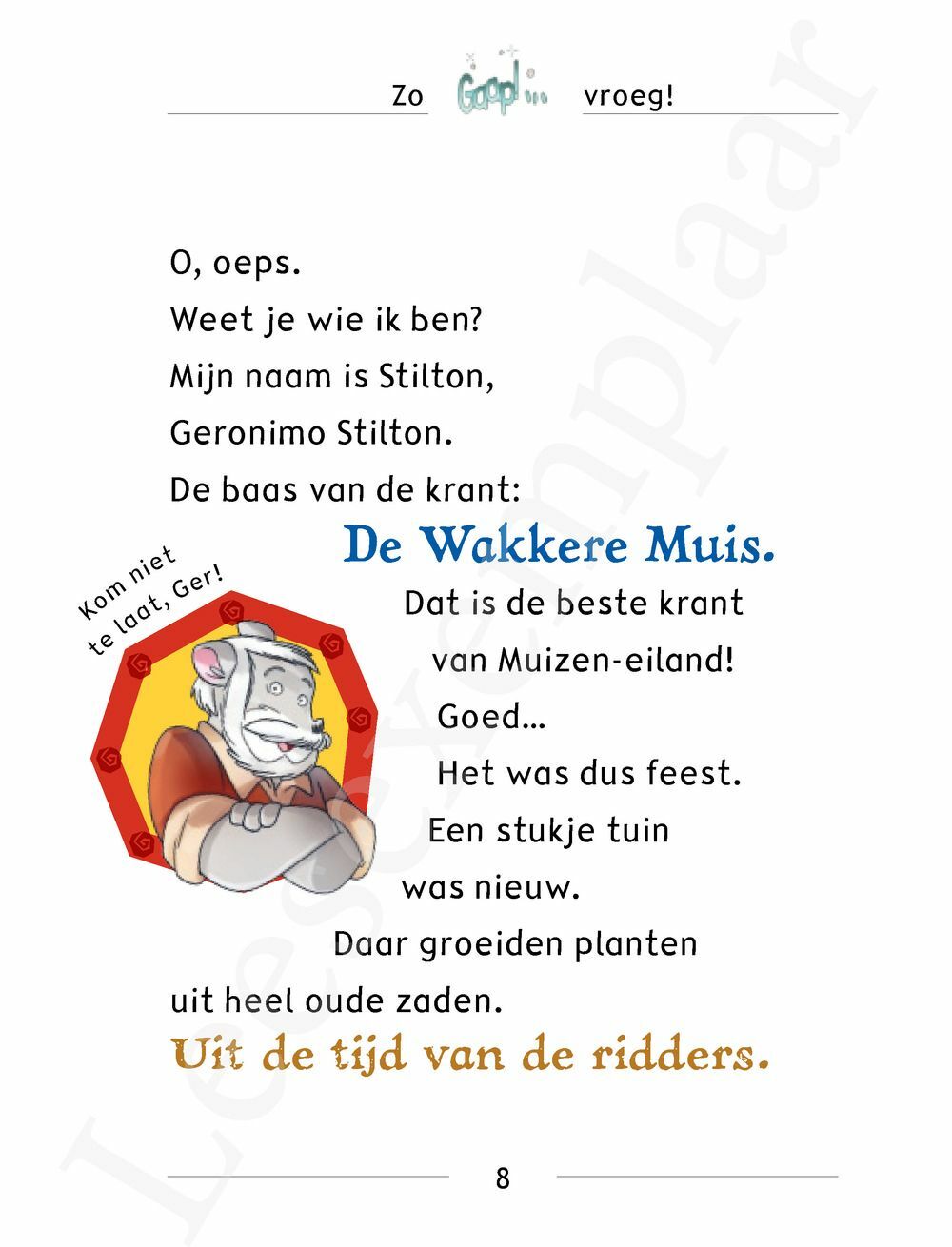Preview: Geronimo Stilton - Een Stilton liegt nooit! (AVI M4)