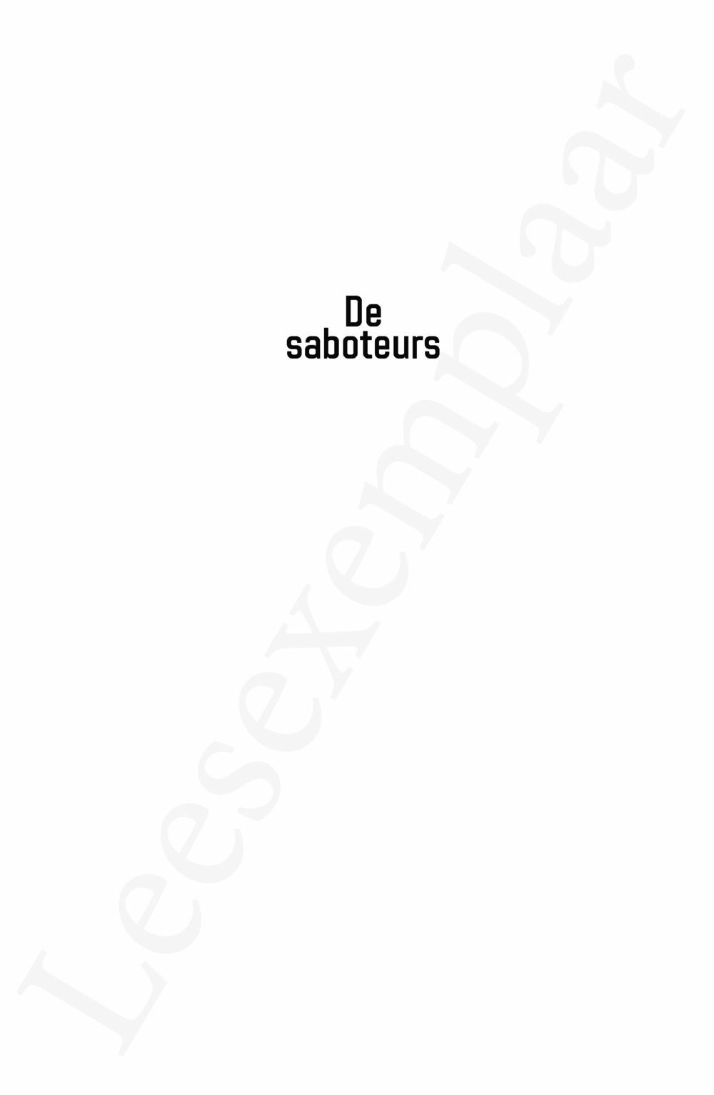 Preview: De saboteurs