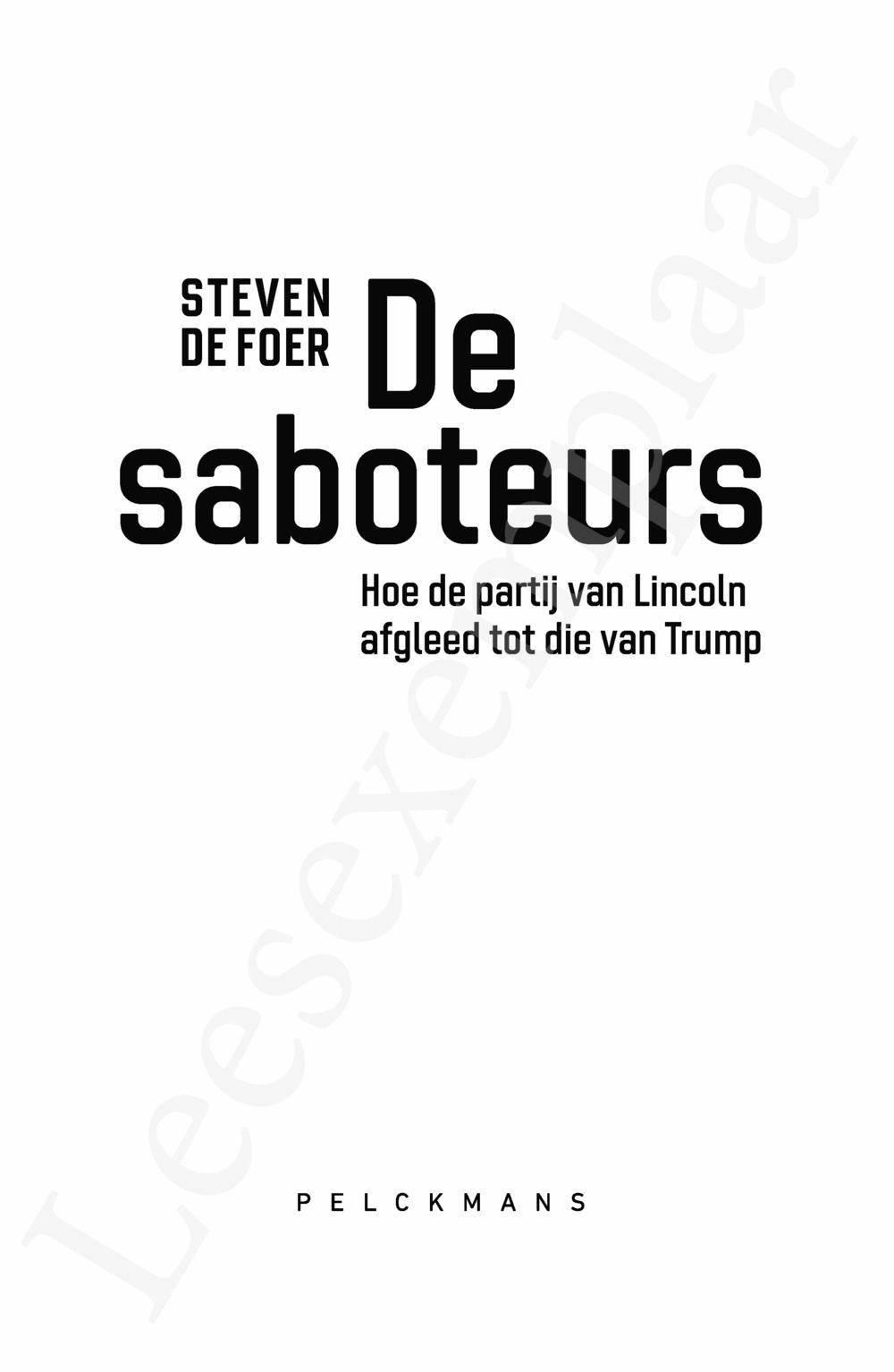 Preview: De saboteurs