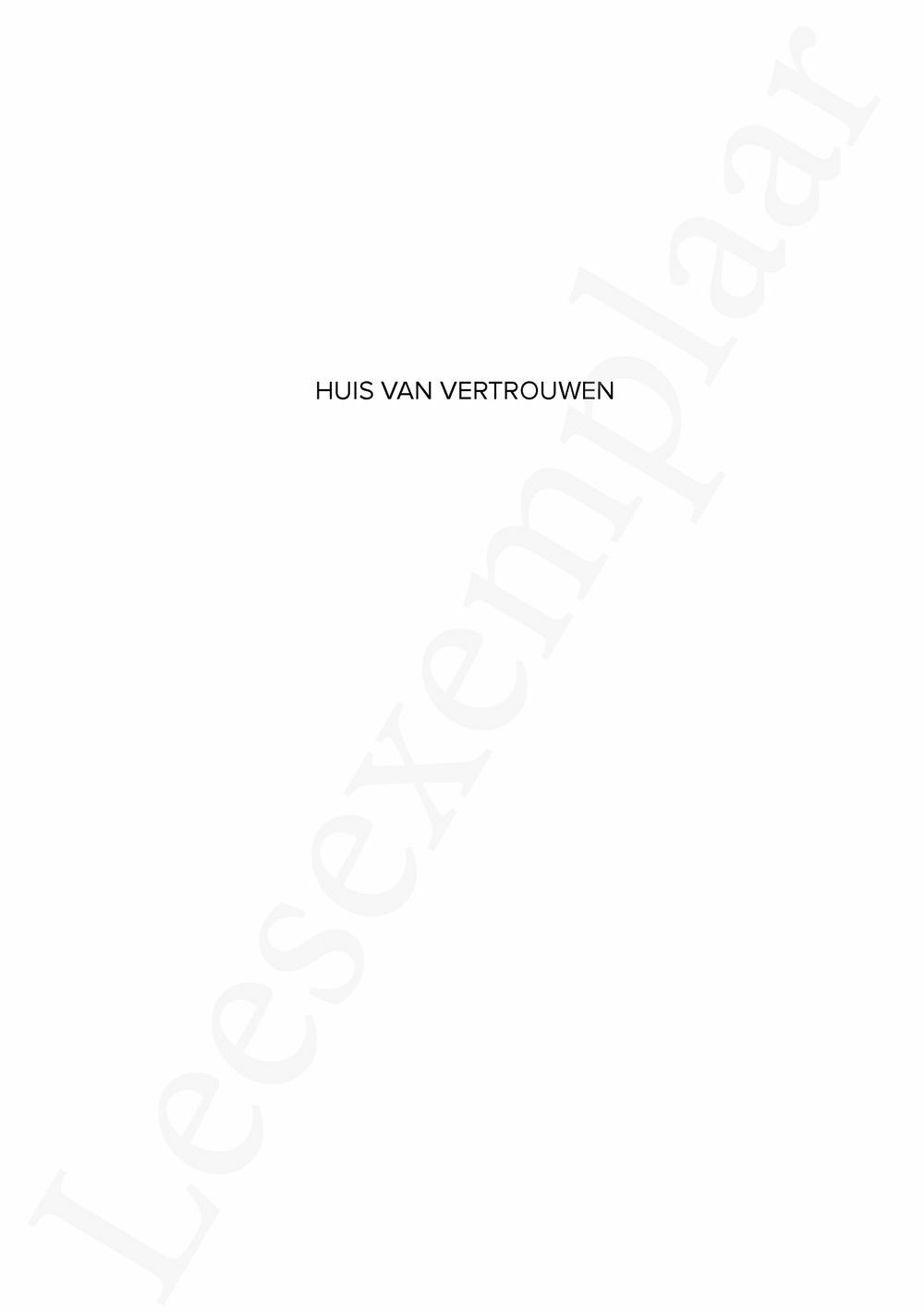 Preview: Huis van vertrouwen
