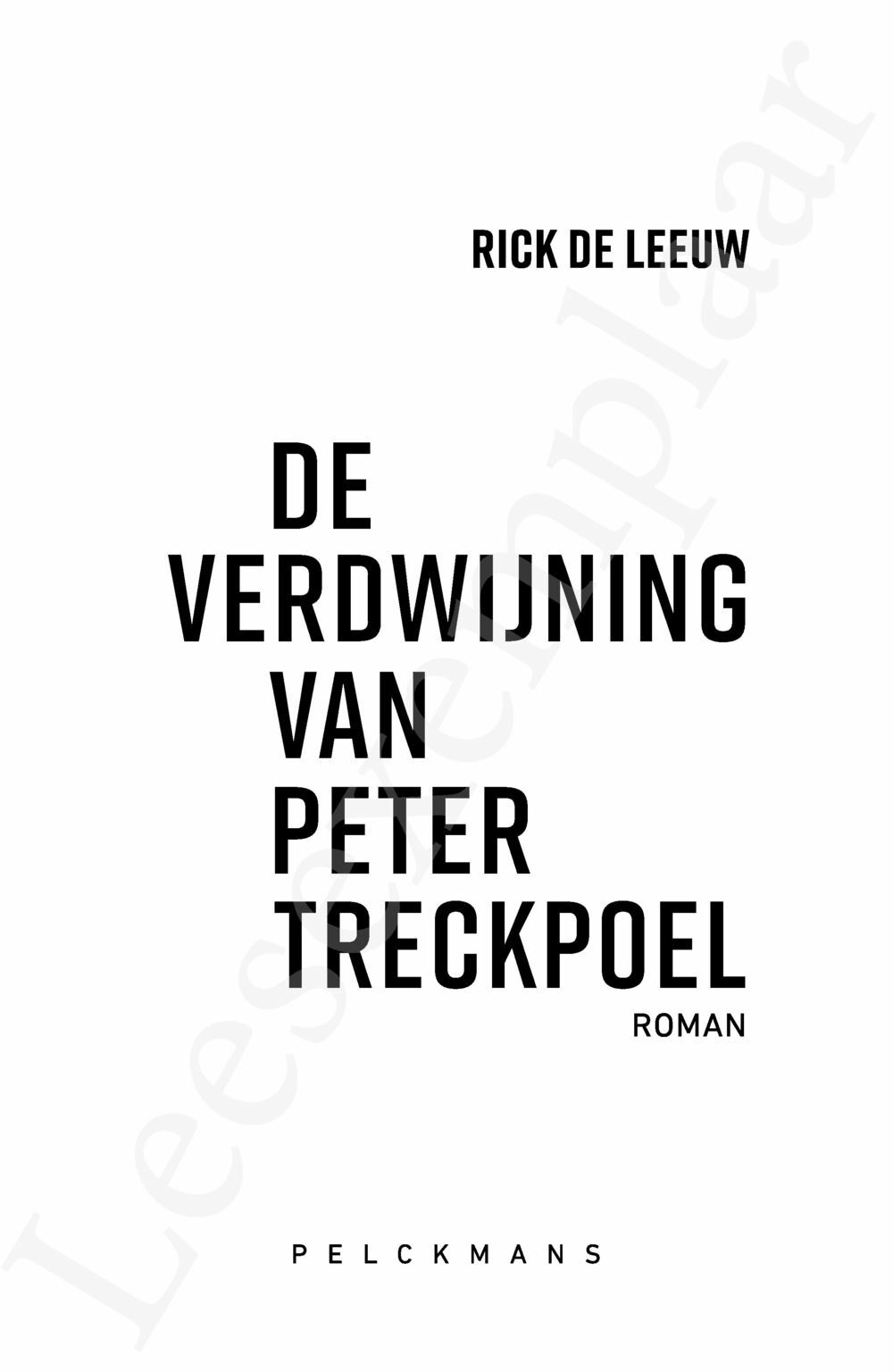 Preview: De verdwijning van Peter Treckpoel