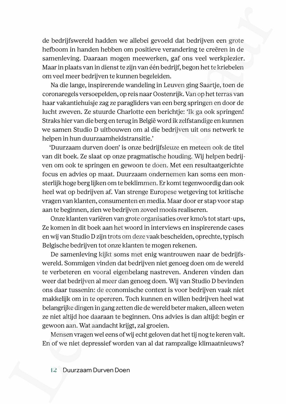 Preview: Duurzaam durven doen