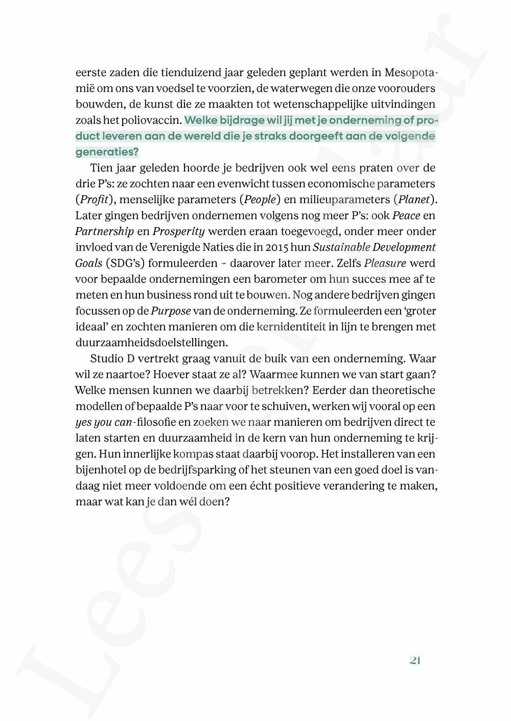 Preview: Duurzaam durven doen