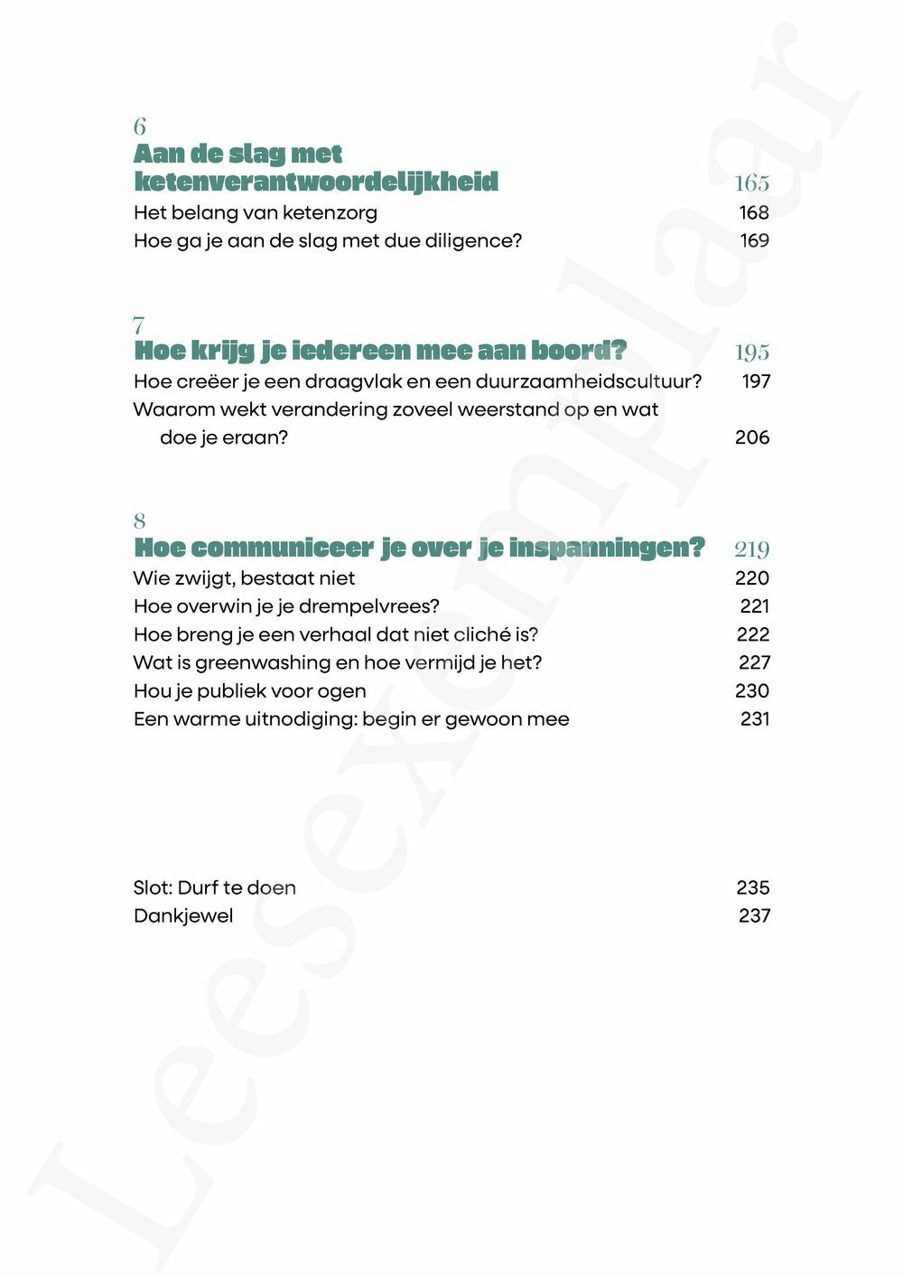 Preview: Duurzaam durven doen