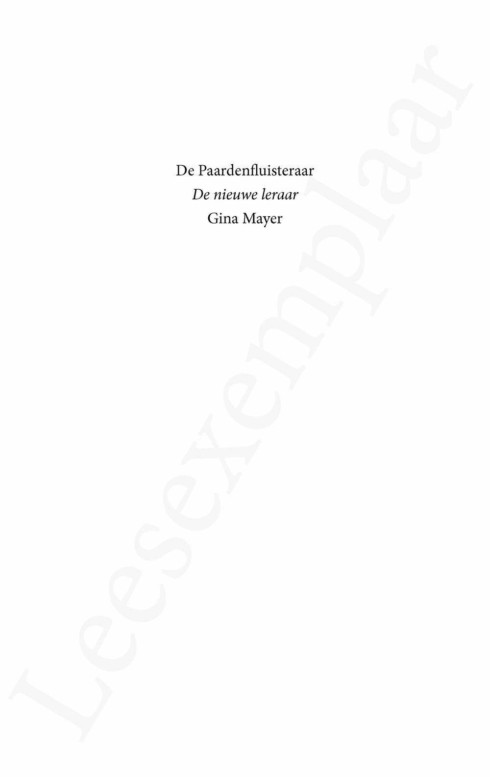 Preview: De Paardenfluisteraar 7 - De nieuwe leraar