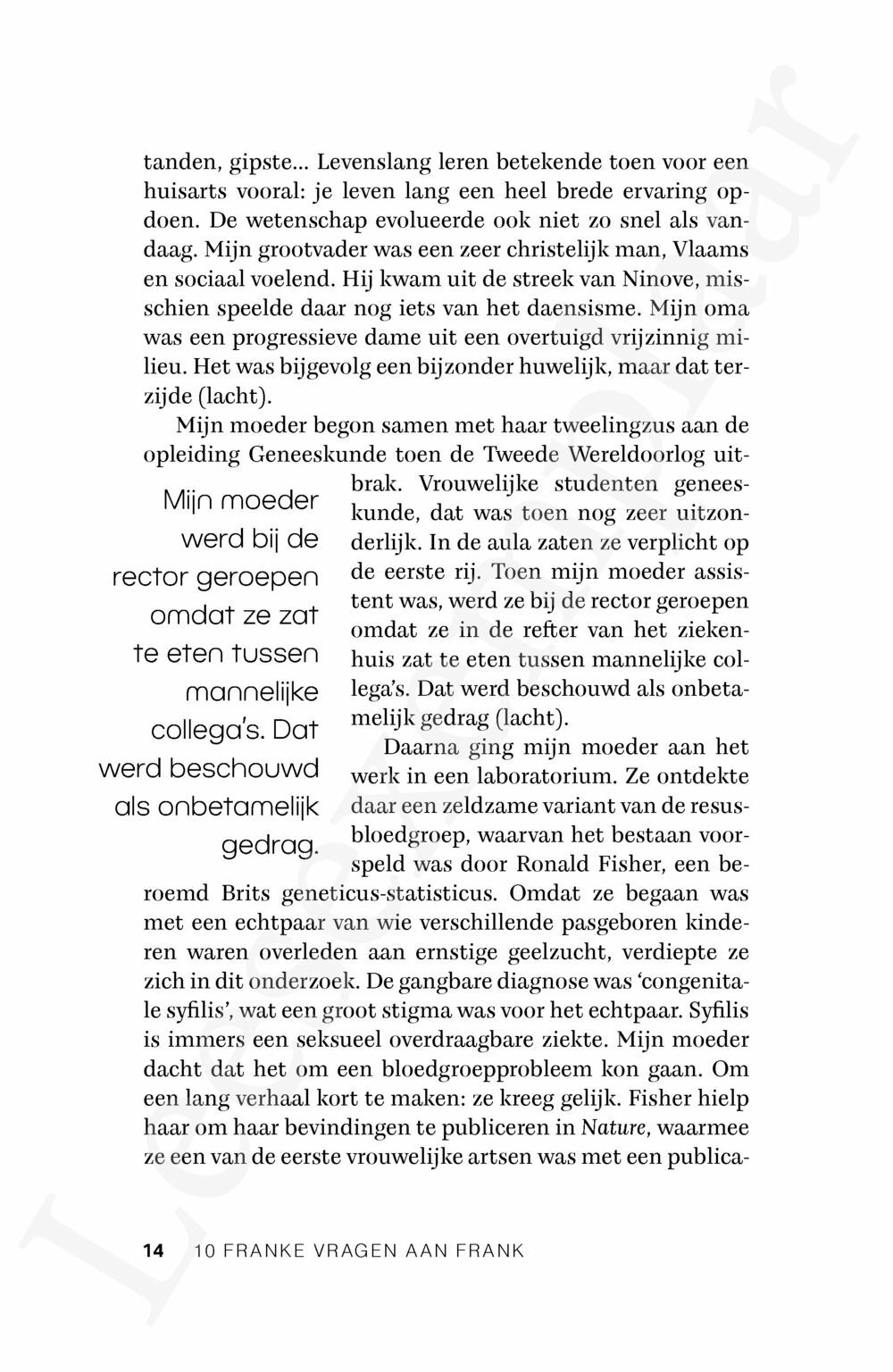 Preview: 10 franke vragen aan Frank