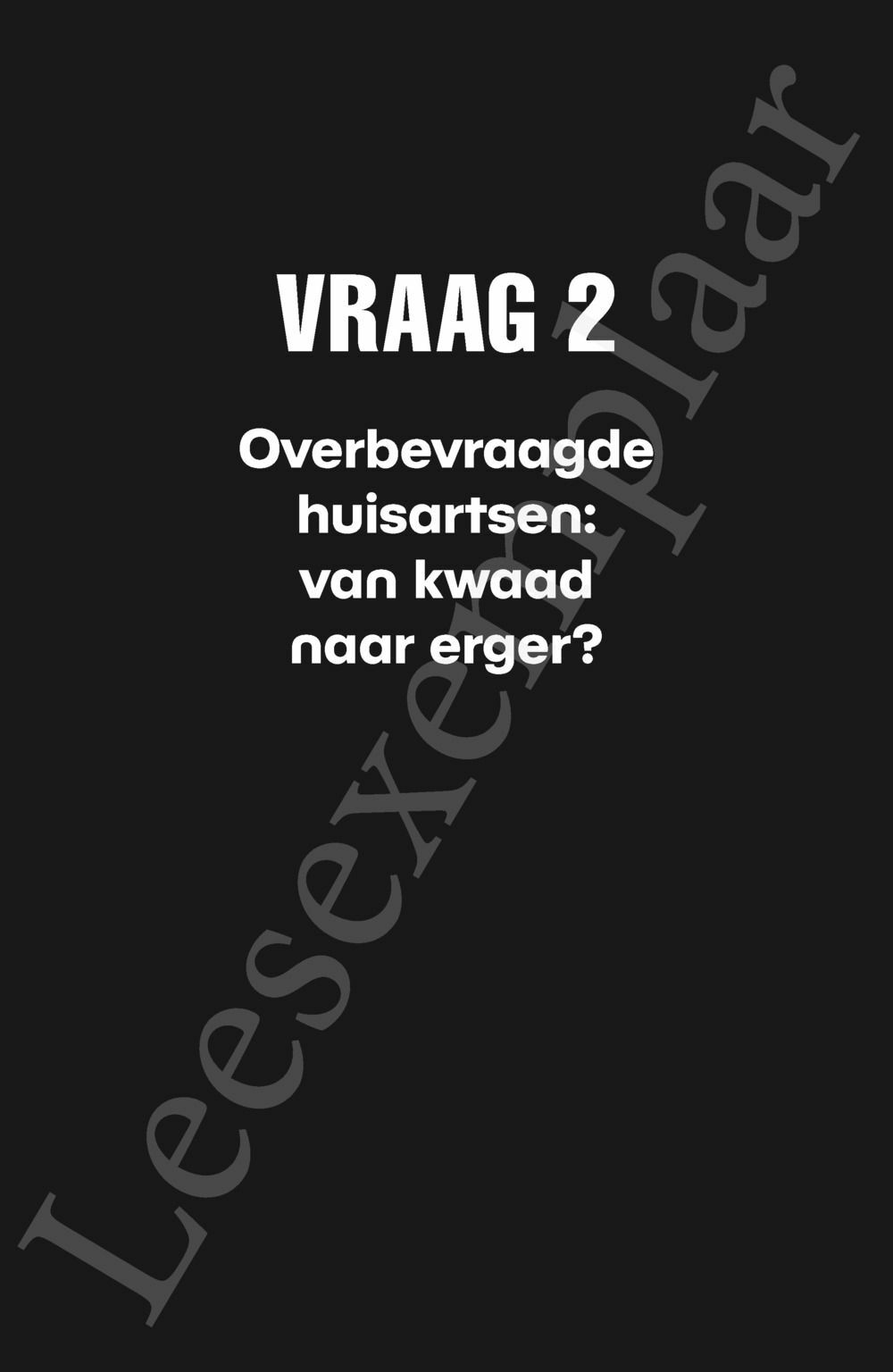 Preview: 10 franke vragen aan Frank